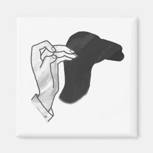 Imán Hand Silhouette Camel