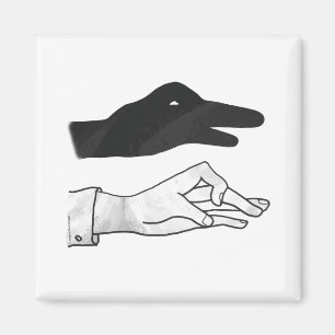 Imán Hand Silhouette Duck