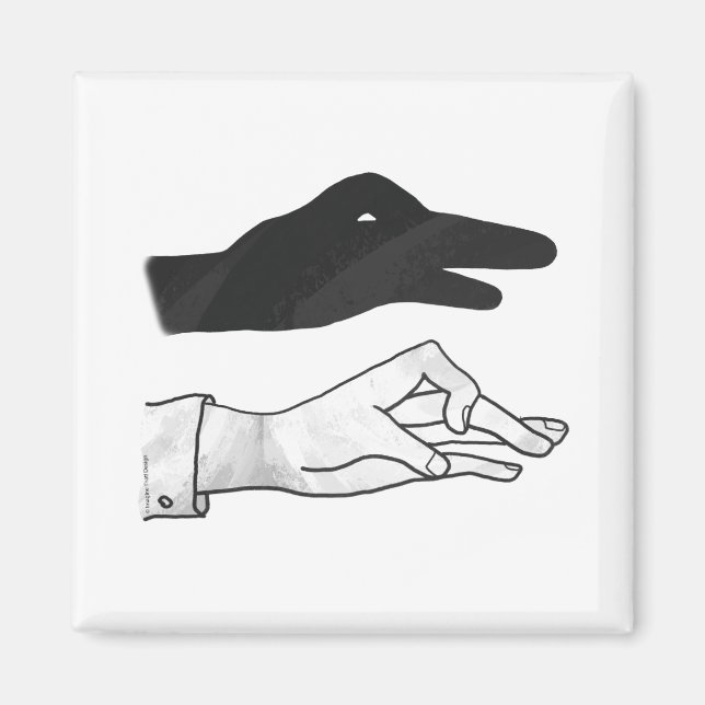 Imán Hand Silhouette Duck (Frente)