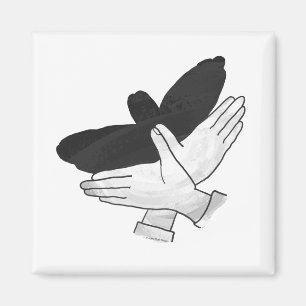 Imán Hand Silhouette Eagle