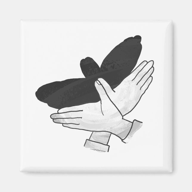 Imán Hand Silhouette Eagle (Frente)