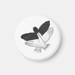 Imán Hand Silhouette Eagle