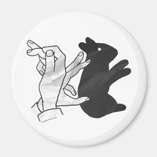 Imán Hand Silhouette Rabbit