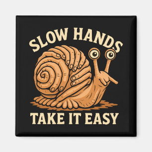 Imán Hand Snail Art Estilo Snail Hechos A Mano