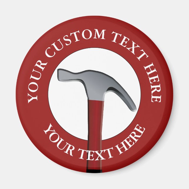 Imán Handyman Hammer Icon Magnet (Frente)