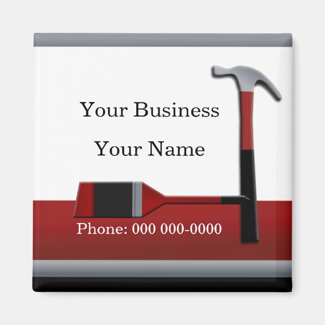 Imán Handyman Hammer y Paintcepillo (Frente)