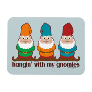 Imán Hangin con mi Gnomies