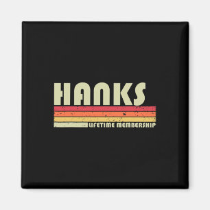 Imán Hanks Surname Funny Retro Vintage años 80 años 90