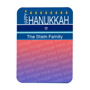 Imán Hannukah menorah foto Magnet