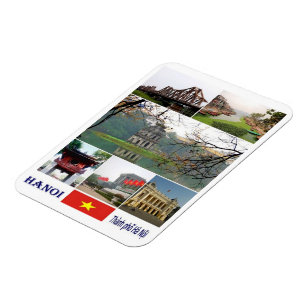 Imán Hanoi - Mosaico - Vietnam - Magnet