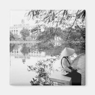 Imán Hanoi Vietnam, vista del lago Hoan Kiem (NR)