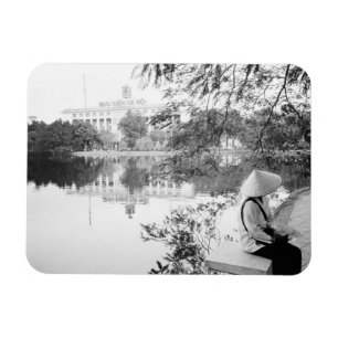 Imán Hanoi Vietnam, vista del lago Hoan Kiem (NR)