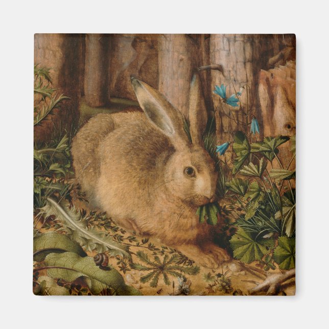 Imán Hans Hoffmann A Hare In The Forest (Frente)