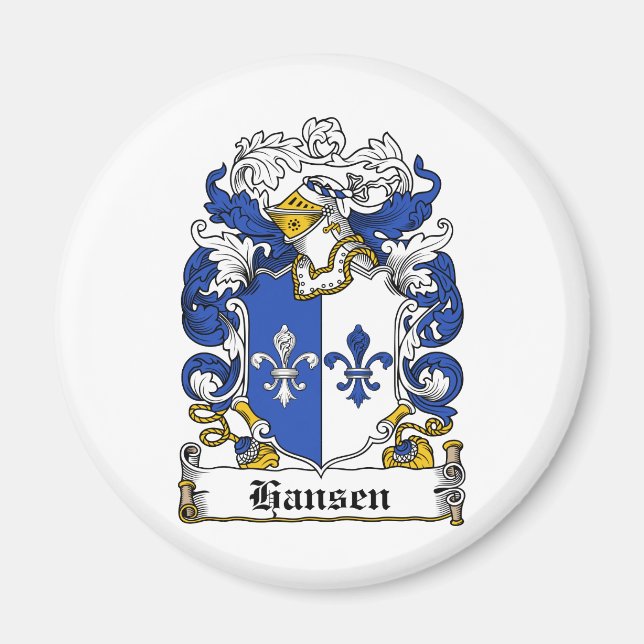 Imán Hansen Family Crest (Frente)