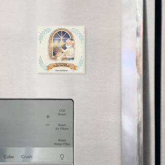 Imán Hanukkah Blessing - Grandfather and Child