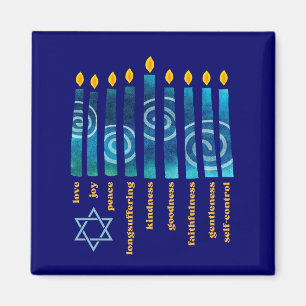 Imán HANUKKAH Fruto Espiritual Cristiano