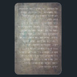 Imán Hanukkah Hebrew Al Hanisim Prayer Judaica Art<br><div class="desc">Representación artística única para la plegaria hebrea Al Hanisim Hebrew Prayer, comenzando con las palabras: "Y te agradecemos por los milagros, por la redención, por las acciones poderosas, por los actos salvadores y por las maravillas que has forjado para nuestros ancestros en esos días, en este momento". La oración se...</div>