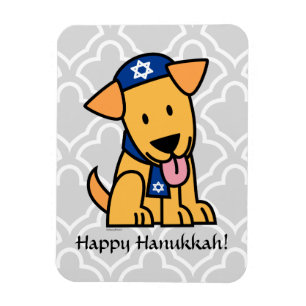 Imán Hanukkah Judío Labrador Recuperador Perro Cachorro