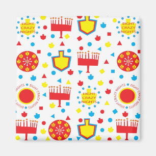 Imán Hanukkah Magnet Square COLORFUERTE LOCURA 8
