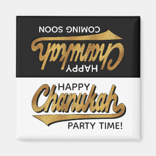 Imán Hanukkah Magnet Square Fiesta Time