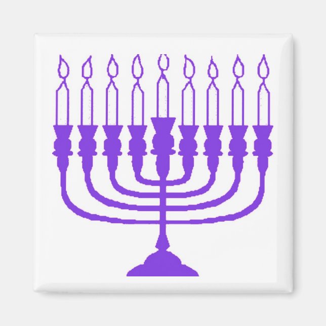 Imán Hanukkah Menorah (Frente)