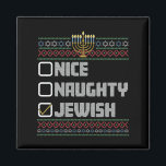 Imán Hanukkah, Navidades judíos judíos de Santa Ugly<br><div class="desc">Hanukkah,  Navidades judíos judíos de Santa Ugly</div>