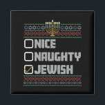 Imán Hanukkah, Navidades judíos judíos de Santa Ugly<br><div class="desc">Hanukkah,  Navidades judíos judíos de Santa Ugly</div>