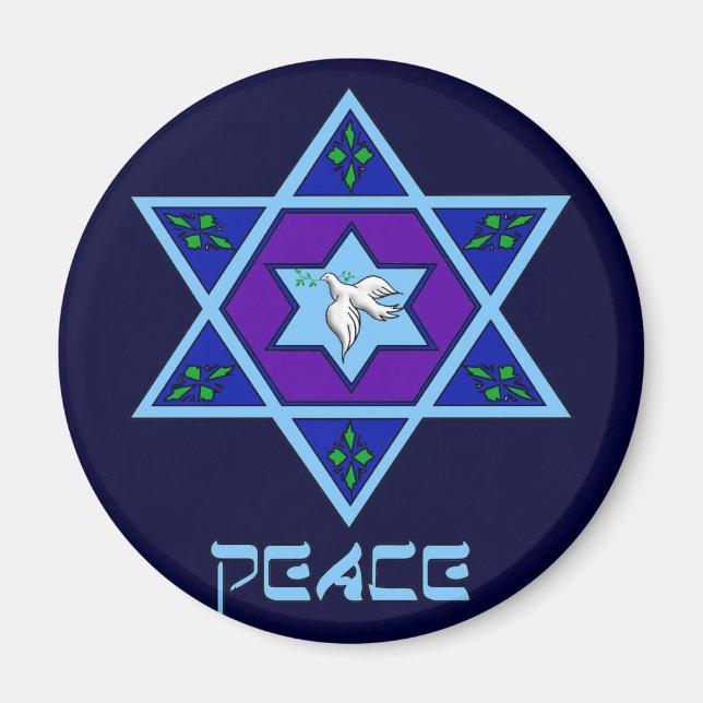 Imán Hanukkah Peace Art (Frente)