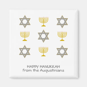 Imán Hanukkah personalizado elegante