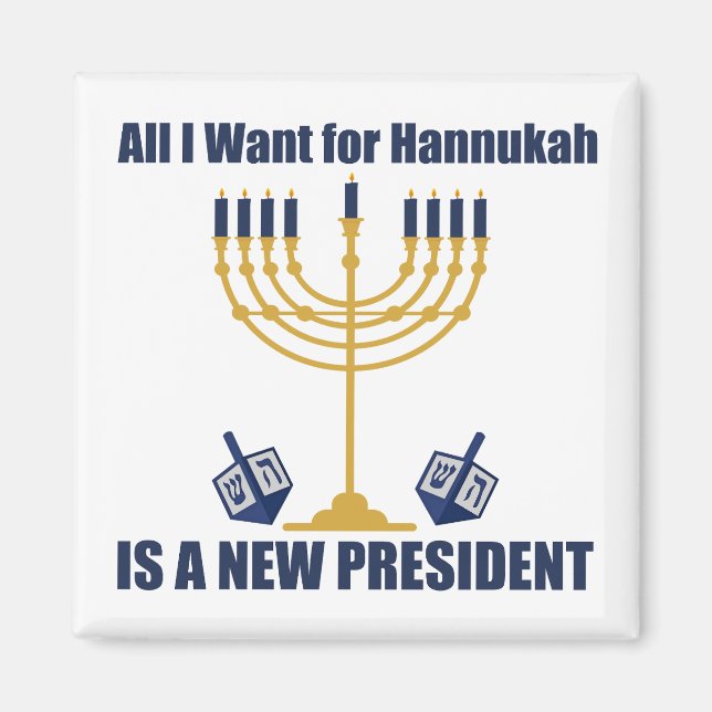 Imán Hanukkah político judío anti Trump (Frente)