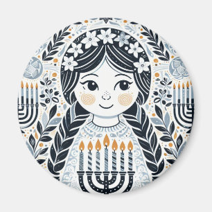 Imán Hanukkah Sameach Brilliance Magnet: Iluminarte