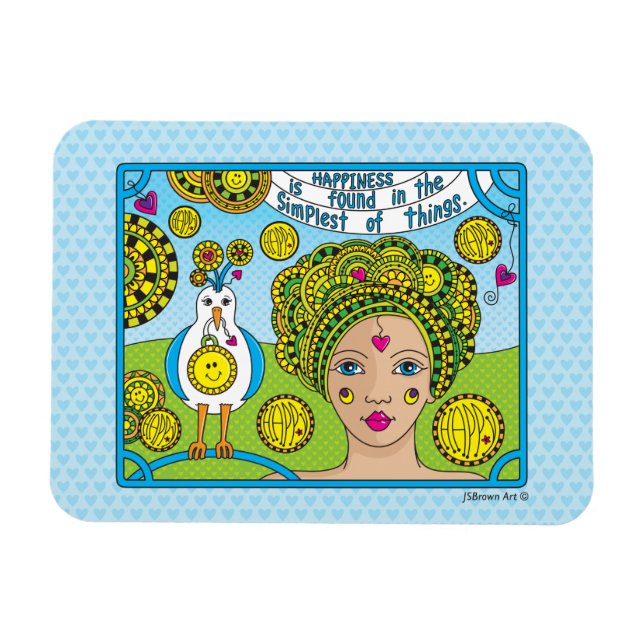 Imán Happiness_Flexible Magnet 6"x4" (Horizontal)