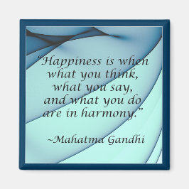 Imán Happiness Harmony Gandhi Cita Magnet