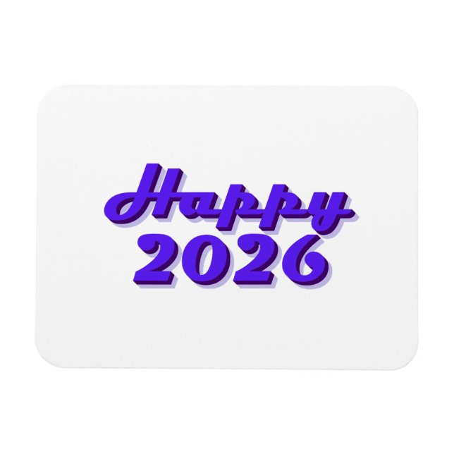 Imán Happy 2026 (Horizontal)