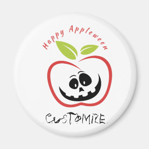 Imán Happy Appleween Jack O'lantern Thunder_Cove