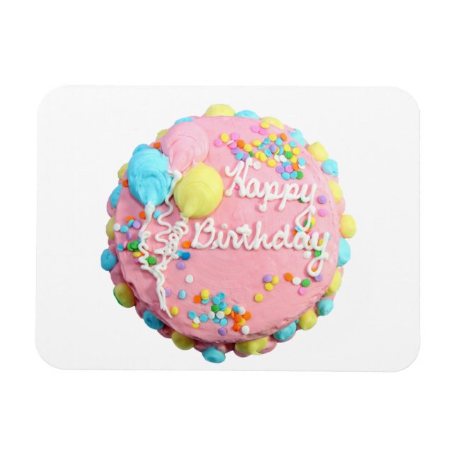 Imán Happy Birday Cake Flexi Magnet (Horizontal)