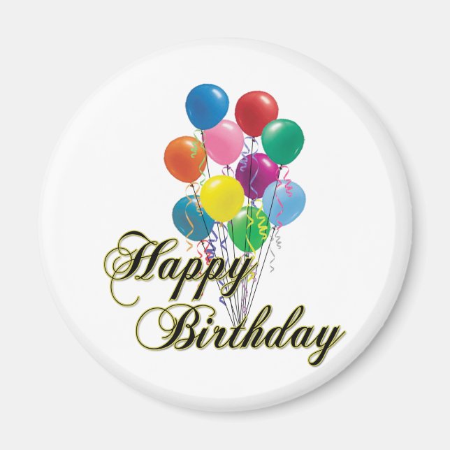 Imán Happy Birday Magnet - D4 (Frente)