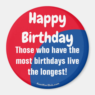 Imán Happy Birday Refrigerator Magnet
