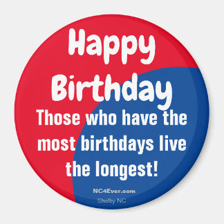 Imán Happy Birday Refrigerator Magnet