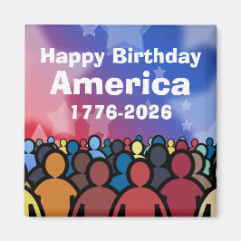 Imán Happy Birthday America 1776 to 2026
