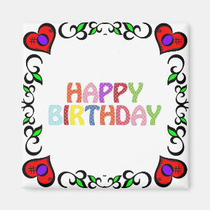 Imán Happy Birthday Magnet