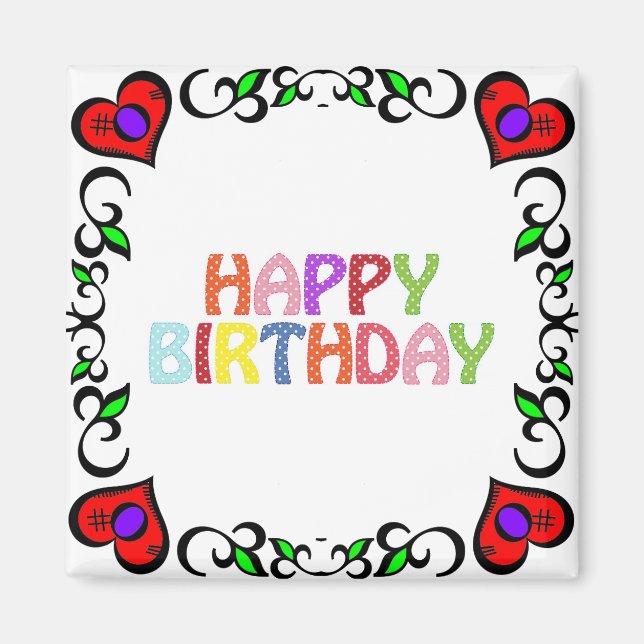 Imán Happy Birthday Magnet (Frente)
