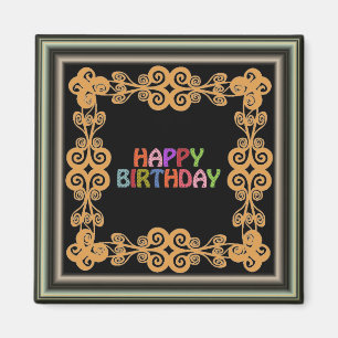 Imán Happy Birthday Magnet