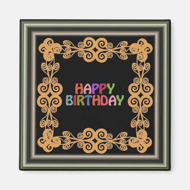 Imán Happy Birthday Magnet (Frente)
