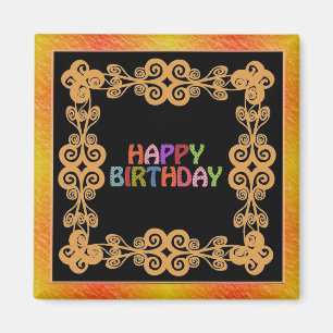 Imán Happy Birthday Magnet