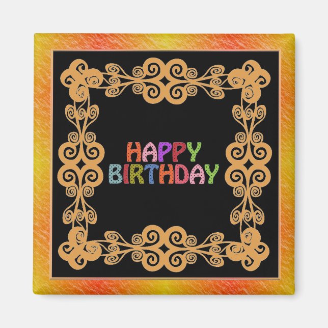 Imán Happy Birthday Magnet (Frente)