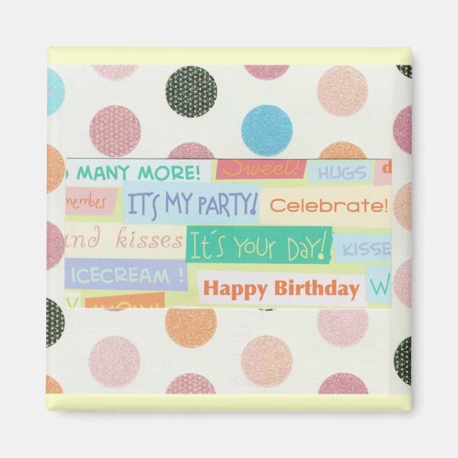 Imán Happy Birthday Magnet (Frente)