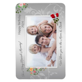 Imán Happy Birthday Mamá Photo Magnet
