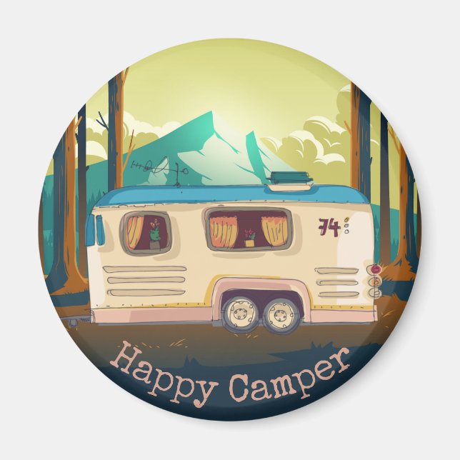 Imán Happy Camper Magnet (Frente)