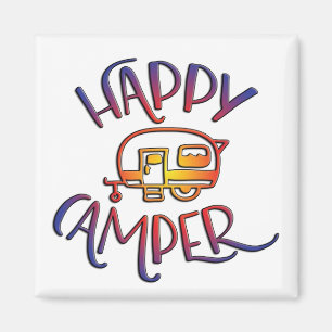 Imán Happy Camper Magnet